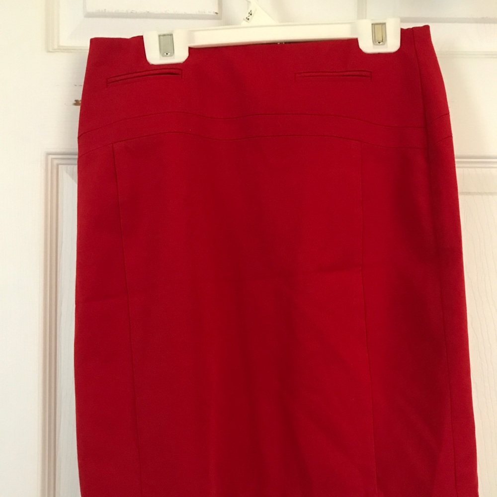 Express red pencil skirt